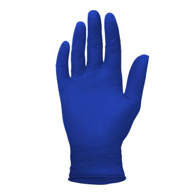 Exam Glove NitraSoft 250 X-Large NonSterile Nitrile Standard Cuff Length Textured Fingertips Cobalt Blue Chemo Tested / Fentanyl Tested
