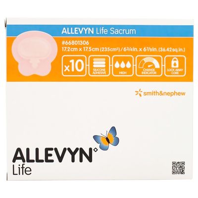 Allevyn Life Sacrum Foam Dressing, 17.2 x 17.5 Centimeters