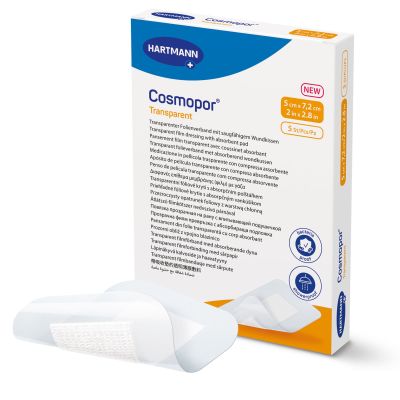 Cosmopor® Transparent Film Dressing with Pad, 2 x 2.8 Inch