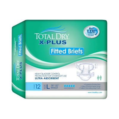 Total Dry™ X-Plus Ultra Absorbent Incontinence Brief, Extra Large