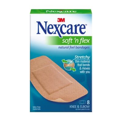 Nexcare™ Soft 'n Flex Tan Adhesive Strip, 2 x 4 Inch