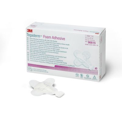 3M™ Tegaderm™ High Performance Adhesive with Border Foam Dressing, 2¾ x 2¾ Inch