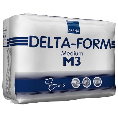 BRIEF, INCONT DELTA-FORM M3 ADLT MED (15/PK 4PK/CS)