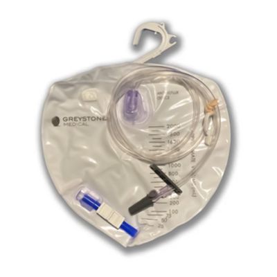 DRAIN BAG, URINARY W/ANTI-REFLUX DEVICE 2000ML (20/CS)