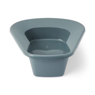 BEDPAN, COMMODE STYLE STACKABLE GRY (50/CS)