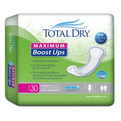 TotalDry™ Maximum Absorbency Incontinence Booster Pad, 13.8-Inch Length