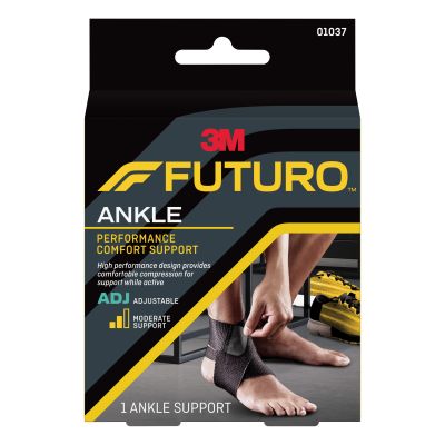 3M™ Futuro™ Ankle Brace, Low Profile, Black, One Size Fits Most