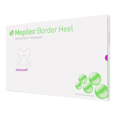 Mepilex® Border Heel Foam Dressing, 8-3/5 x 9 Inch