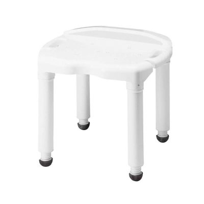 Carex® Universal Bath Seat without Back, White, 400-lb Capacity