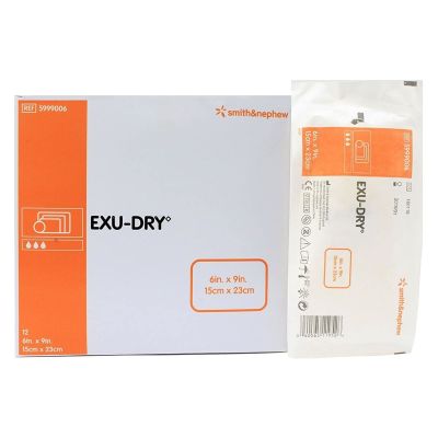 Smith & Nephew Exu-Dry Anti-Shear Super Absorbent Dressing, 6 x 9 inch