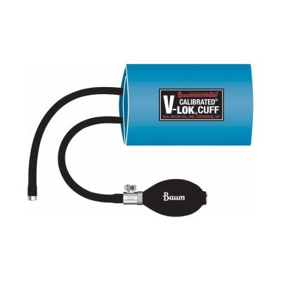 W.A. Baum Calibrated V-Lok Blood Pressure Cuff and Bulb, Thigh, Extra Large