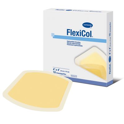 FlexiCol® Hydrocolloid Dressing, 4 x 4 Inch