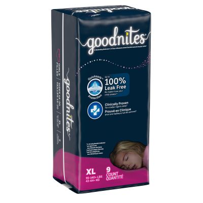 Goodnites® Girls Heavy Absorbency Nighttime Underwear, Extra Large