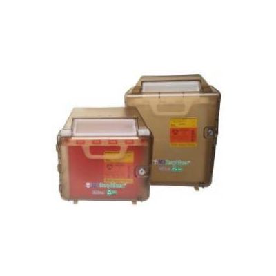 CABINET, SHARPS RECYKLEEN BRN14X13.3X5.5