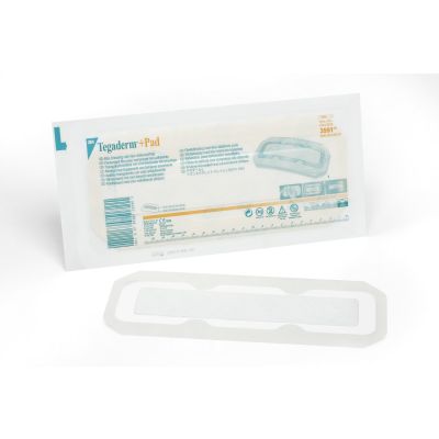3M™ Tegaderm™ Transparent Film Dressing with Pad, 3-1/2 x 10 Inch