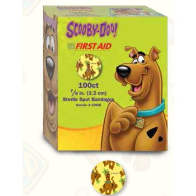American® White Cross Stat Strip® Scooby-Doo Adhesive Spot Bandage, 7/8-Inch