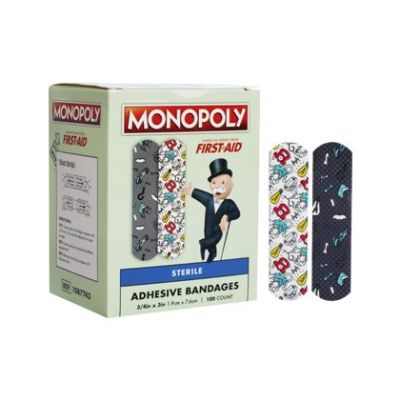 American® White Cross Kid Design (Monopoly) Adhesive Strip, 3/4 x 3 Inch