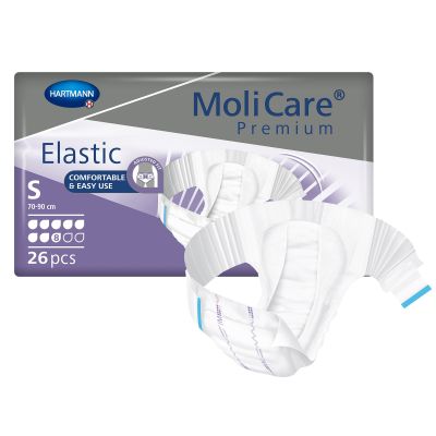 MoliCare® Premium Elastic 8 Drop Absorbency Incontinence Briefs, Small