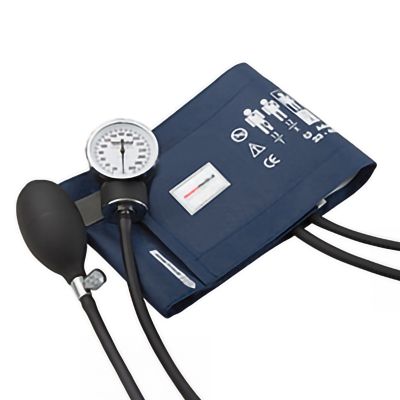 McKesson Premium Pocket Aneroid Sphygmomanometer, Dark Blue