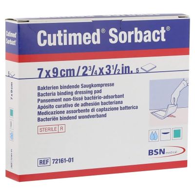 Cutimed® Sorbact® Antimicrobial Mesh Dressing, 2¾ x 3½ Inch