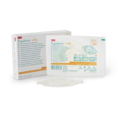 3M™ Tegaderm™ Transparent Film Dressing with Pad, 3½ x 4 Inch