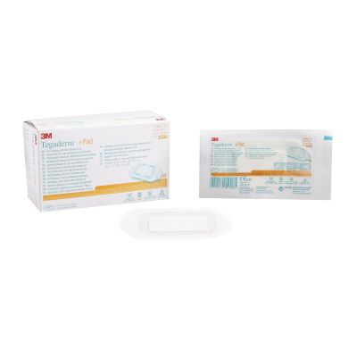 3M™ Tegaderm™ Transparent Film Dressing with Pad, 2-3/8 x 4 Inch
