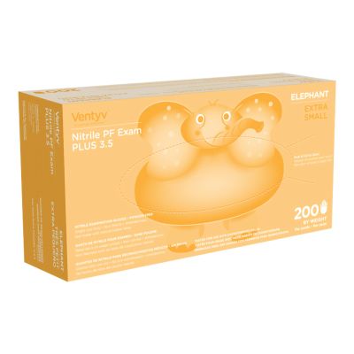 Ventyv™ Plus 3.5 Elephant Nitrile Exam Glove, Extra Small, Violet