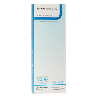 AquaRite™ Extra CMC Gelling Fiber Wound Dressing, 3/4 x 18 Inch