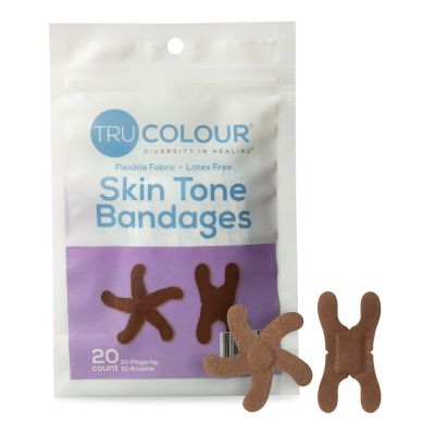 TruColour® Dark Brown Adhesive Strip, Knuckle / Fingertip