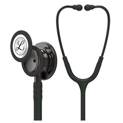 3M Littmann Classic III Monitoring Stethoscope, Smoke-Finish, Black, 27 Inch Single Lumen Tube