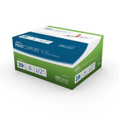 SYRINGE, INSULIN 0.5CC 29G X 1/2" (100/BX 5BX/CS)