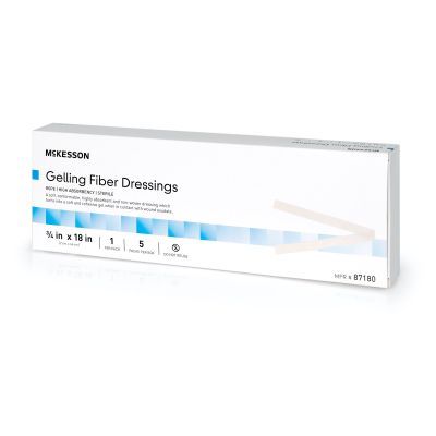 McKesson Gelling Fiber Wound Dressing, 3/4 x 18 Inch