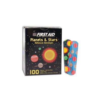 American White Cross First Aid Kid Design, Planets and Stars, Adhesive Strips