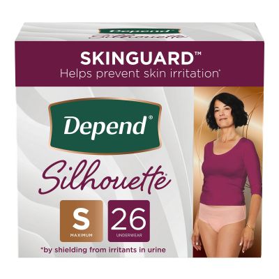 BRIEF, INCONT DEPEND SILHOUETTE WMN SM (26/PK 2PK/CS)