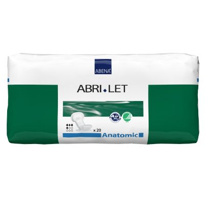 Abri-Let Anatomic Incontinence Liner, 8 x 17 Inch