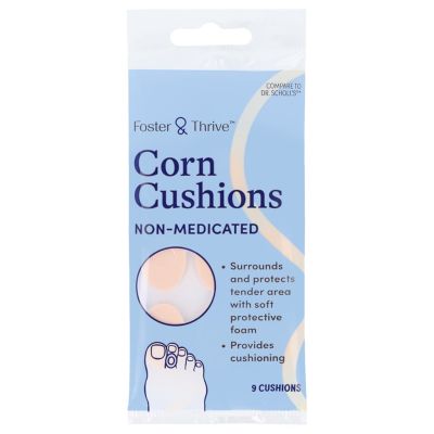 CUSHION, CORN N/MEDICATED FT HYPOALLERGENIC (9/PK)