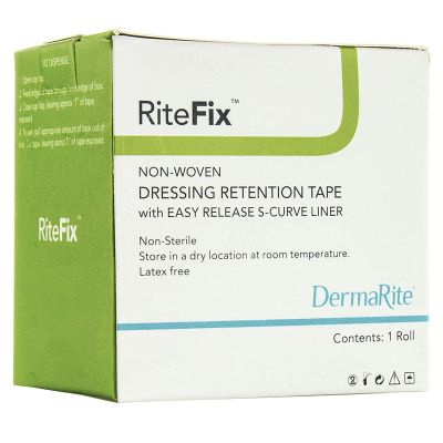 RiteFix™ Nonwoven Dressing Retention Tape, 3 Inch x 11 Yard, White