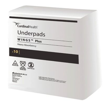 Wings Plus Underpads, Disposable, Heavy Absorbency, Beige, 30 X 30 Inch