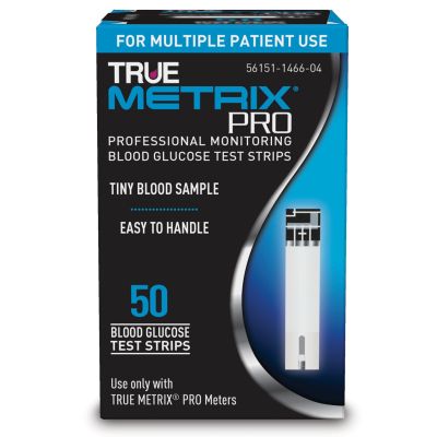TEST STRIP, BLD GLUC TRUE METRIX PRO NFRS (50/BX 24BX/CS)