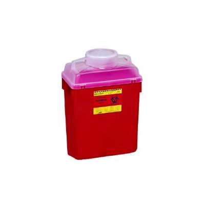 CONTAINER, SHARPS CLR 6GL LID (12/CS)