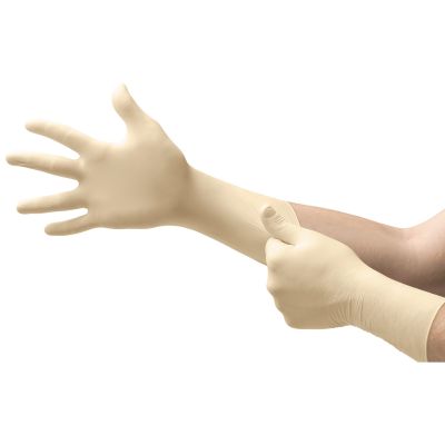 Ultra One® Latex Extended Cuff Length Exam Glove, Medium, White