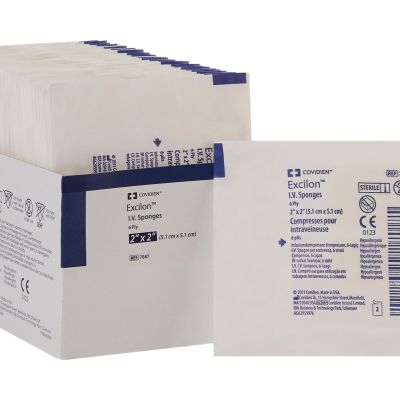 Excilon™ I.V. / Drain Split Dressing, 2 x 2 inch, Six-Ply