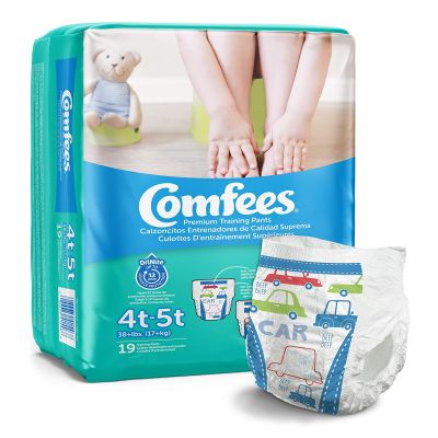 Comfees® Training Pants, 12-Hour Protection, Male Toddler, 4T – 5T, Over 38 lbs.