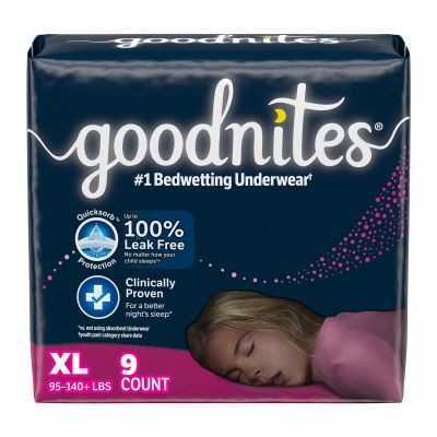 GoodNites® Night Time Underwear For Girls, Extra Large