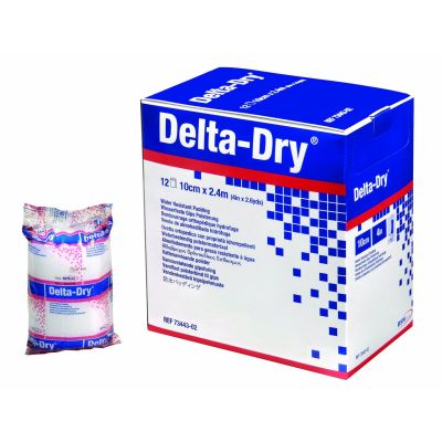 Delta-Dry® White Synthetic Water Resistant Cast Padding, 4 Inch x 2.6 Yard