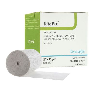 RiteFix™ Nonwoven Dressing Retention Tape, 2 Inch x 11 Yard, White
