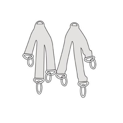 STRAPS, F/PATIENT SLINGS (1/ST)