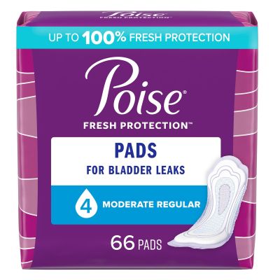Poise® Moderate Absorbency Bladder Control Pad, Regular Length
