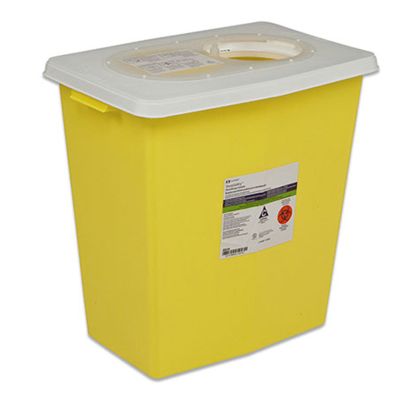 CONTAINER, SHARPS CHEMO YLW 18GL (5/CS)