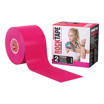 Rock Tape® Cotton Kinesiology Tape, 2 Inch x 16-2/5 Foot, Pink